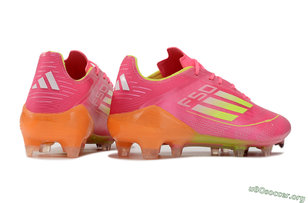 Adidas F50 Elite FG Football Boots - Pink/Yellow/Orange 6