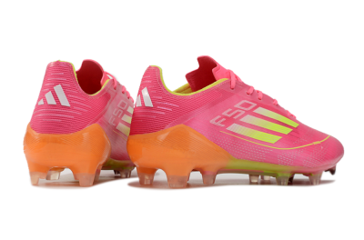 Adidas F50 Elite FG Football Boots - Pink/Yellow/Orange