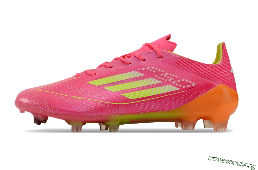 Adidas F50 Elite FG Football Boots - Pink/Yellow/Orange 3