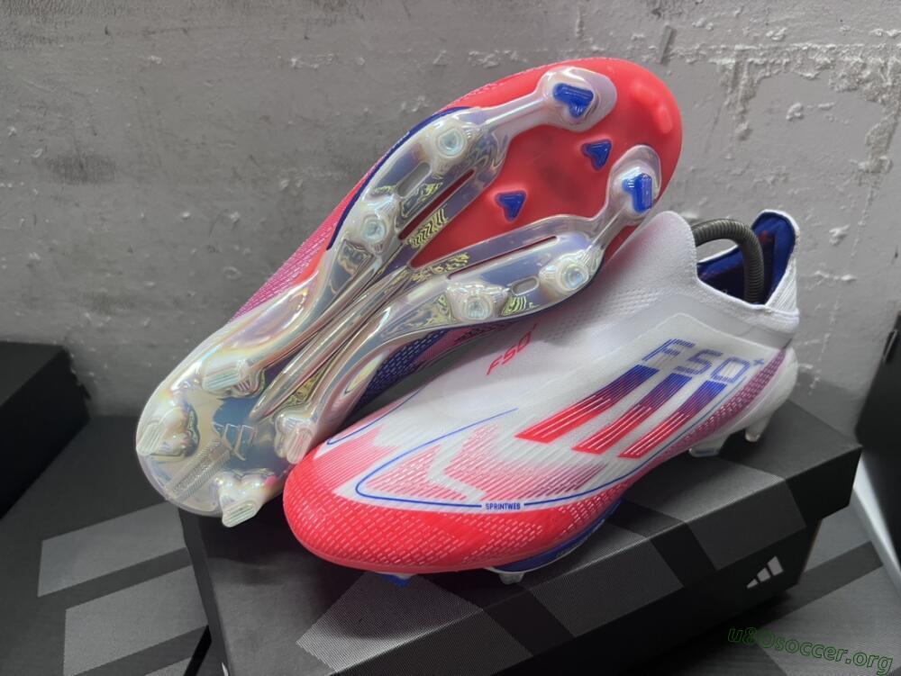 Adidas F50 Adizero FG Football Boots - Red/White/Blue