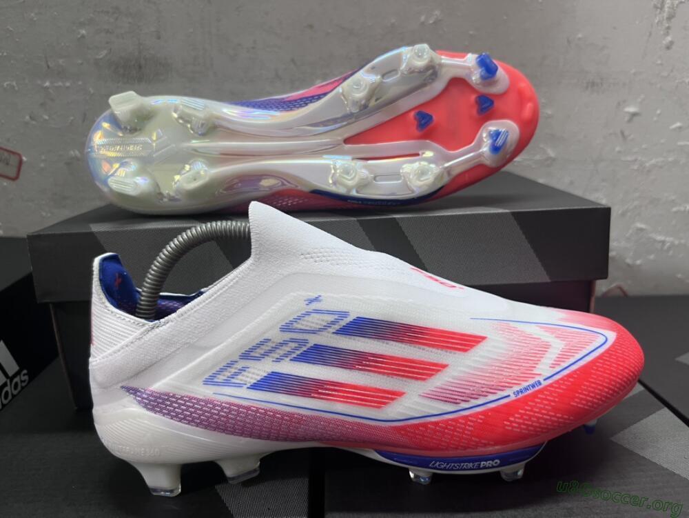 Adidas F50 Adizero FG Football Boots - Red/White/Blue