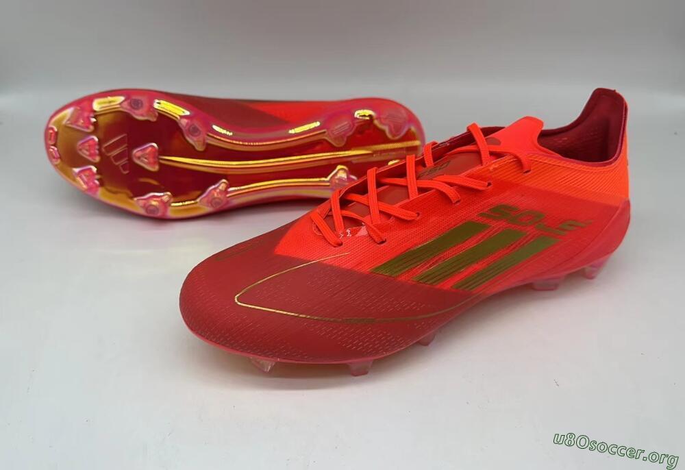 Adidas F50 Elite FG Football Boots - Red/Gold