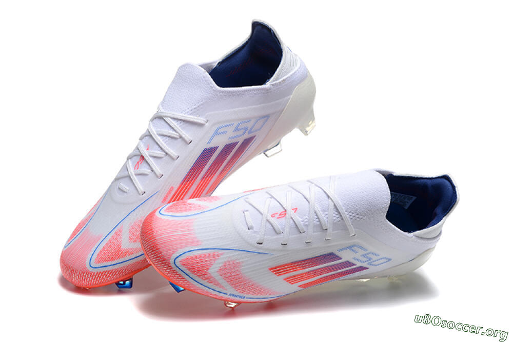 Adidas F50 Elite FG Football Boots - White/Red/Blue 0