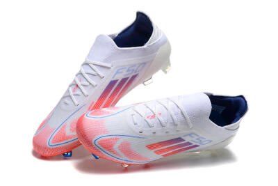 Adidas F50 Elite FG Football Boots - White/Red/Blue