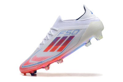 Adidas F50 Elite FG Football Boots - White/Red/Blue