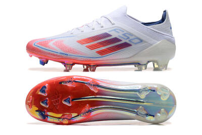 Adidas F50 Elite FG Football Boots - White/Red/Blue