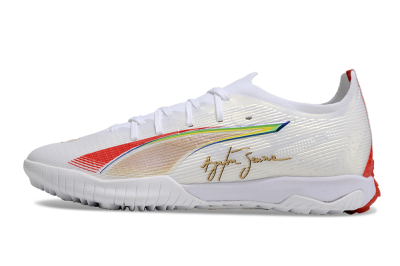 Puma Ultra Ultimate TF Football Shoes - White/Red/Yellow