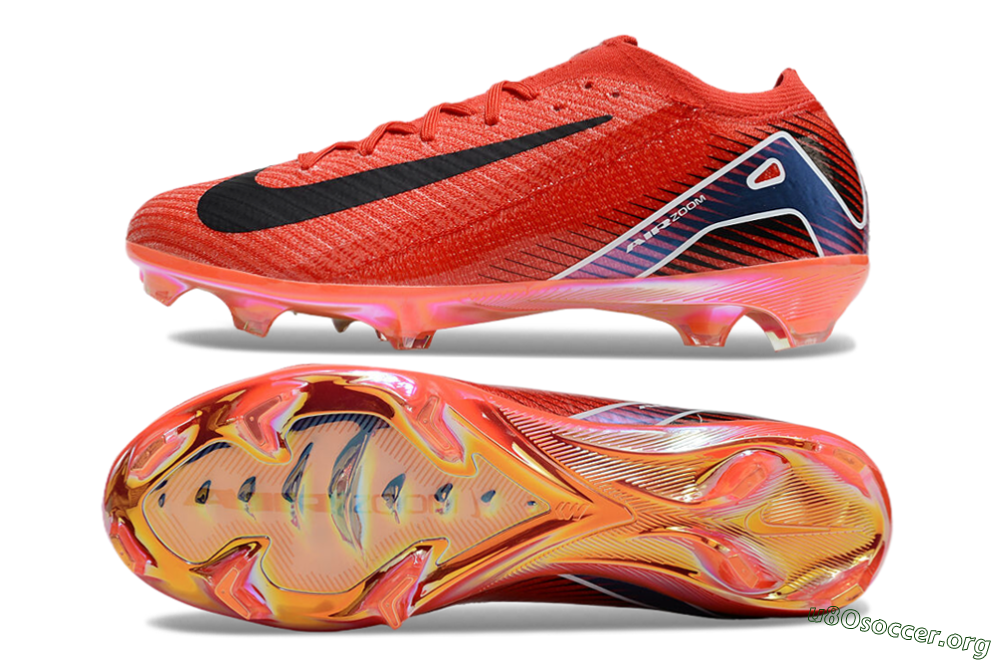 Nike Air Zoom Mercurial Vapor 16 Elite FG Football Boots - Red/Black/White/Gold 1