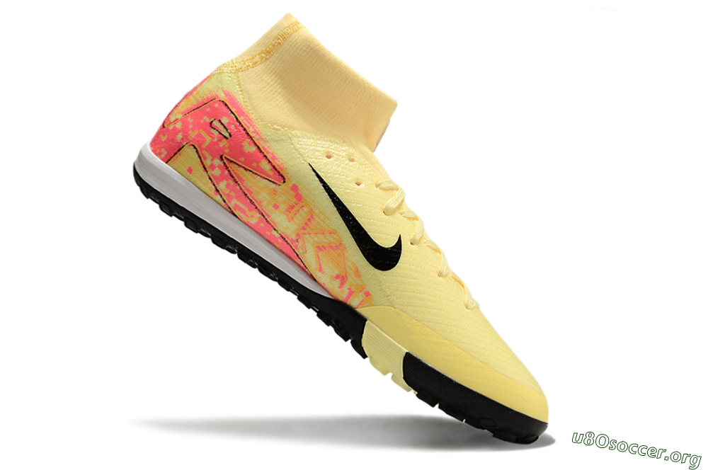 Nike Air Zoom Mercurial Superfly 10 Elite TF Football Shoes - Yellow/Pink/Black 4