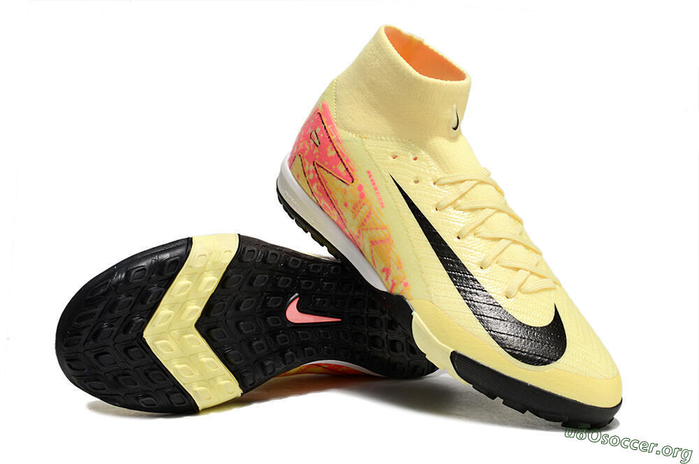 Nike Air Zoom Mercurial Superfly 10 Elite TF Football Shoes - Yellow/Pink/Black 0