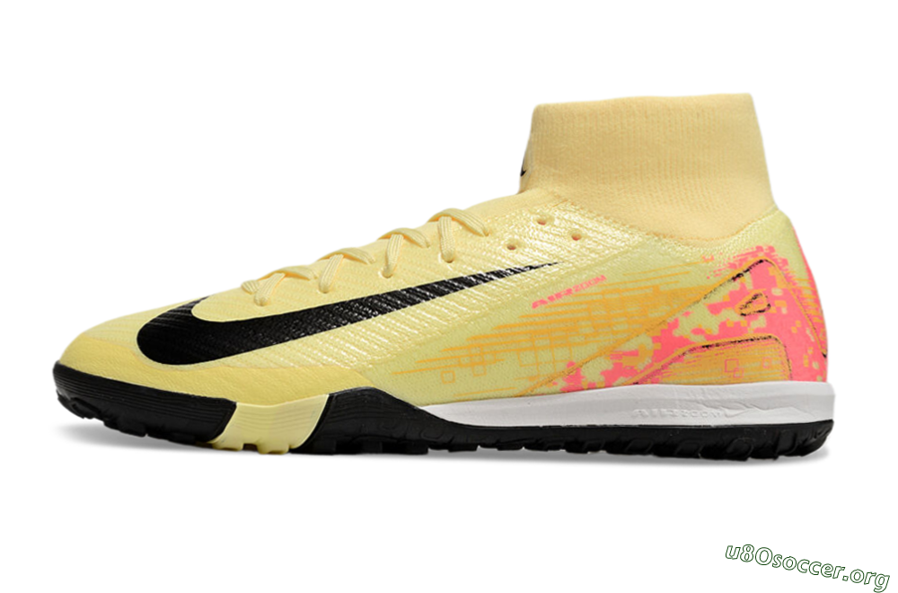 Nike Air Zoom Mercurial Superfly 10 Elite TF Football Shoes - Yellow/Pink/Black 3