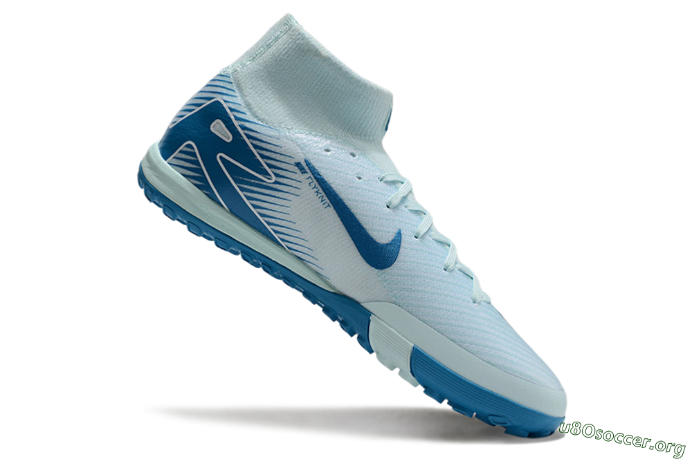 Nike Air Zoom Mercurial Superfly 10 Elite TF Football Shoes - Jade/Blue/White 4