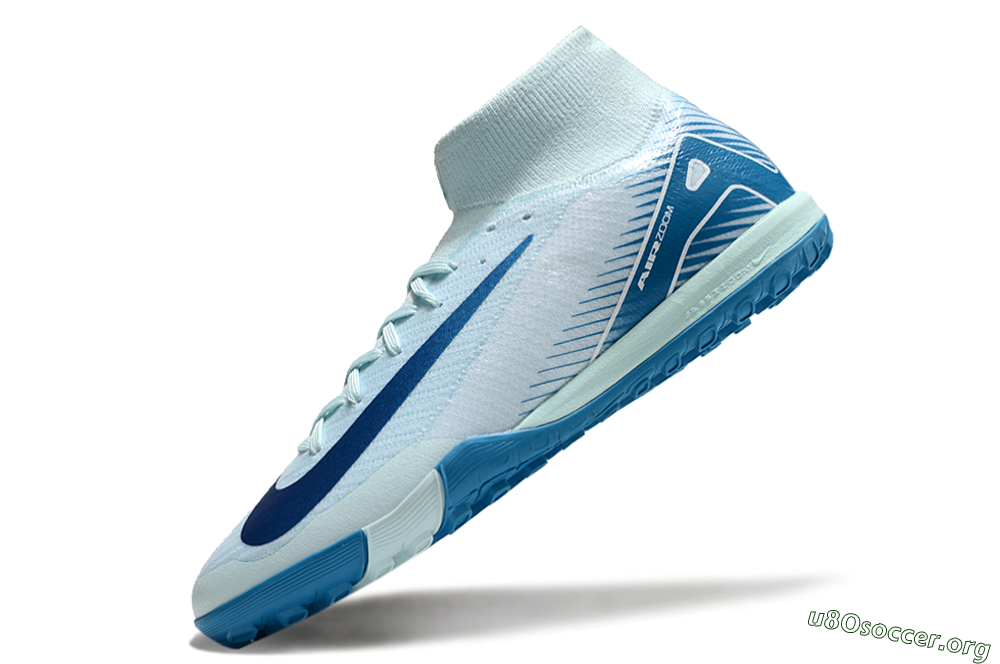 Nike Air Zoom Mercurial Superfly 10 Elite TF Football Shoes - Jade/Blue/White 5