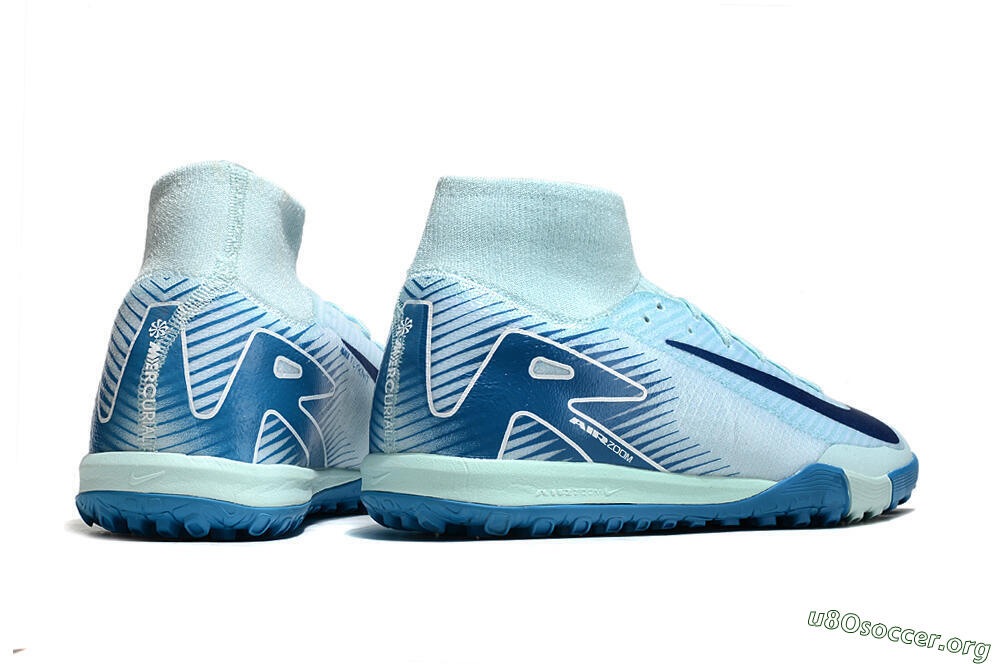 Nike Air Zoom Mercurial Superfly 10 Elite TF Football Shoes - Jade/Blue/White 6