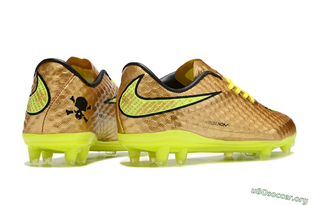 Nike Hypervenom Phantom FG Football Boots - Gold/Yellow/Black 6