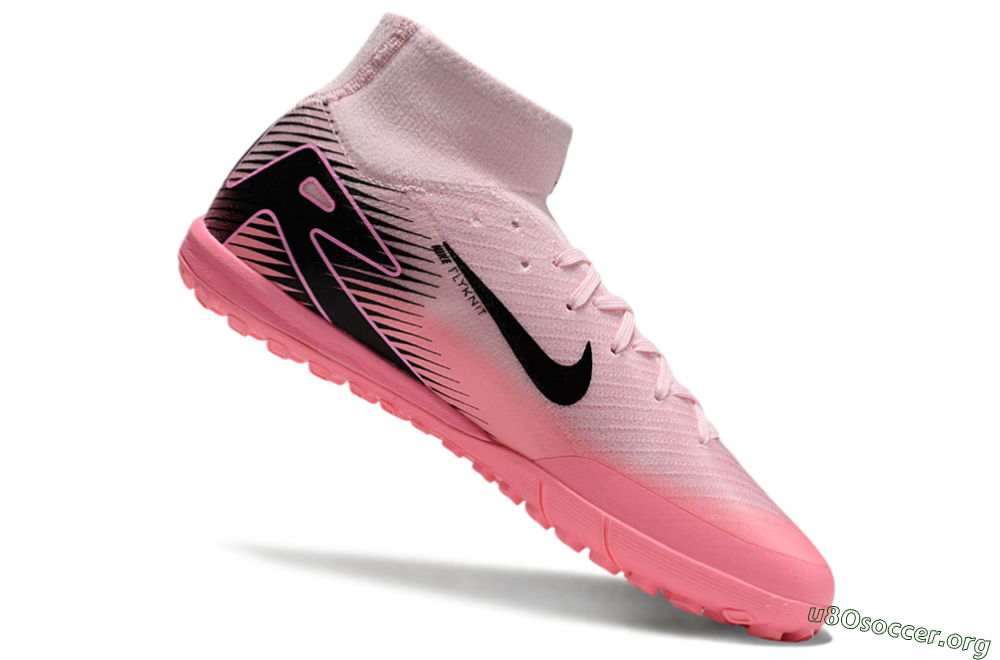 Nike Air Zoom Mercurial Superfly 10 Elite TF Football Shoes - Pink/Black 4