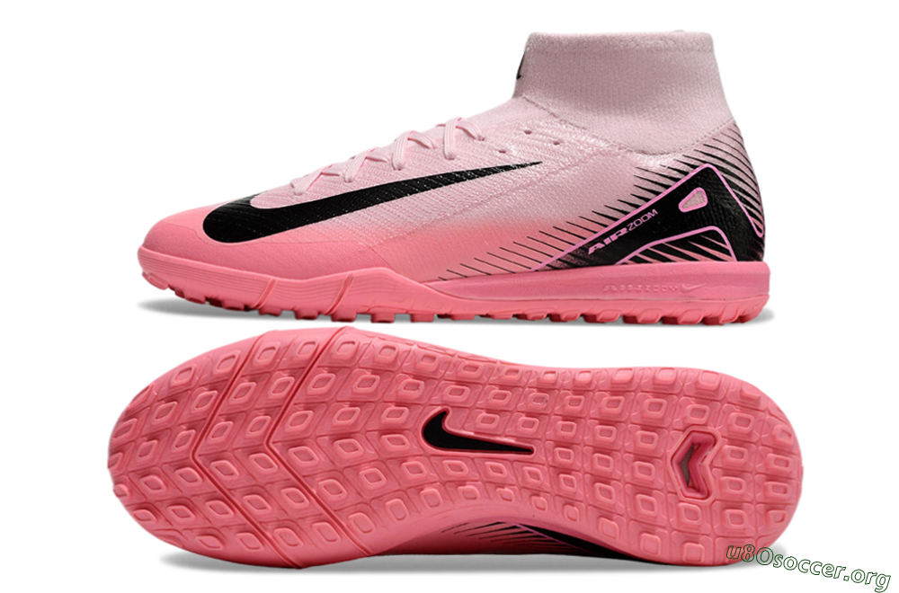 Nike Air Zoom Mercurial Superfly 10 Elite TF Football Shoes - Pink/Black 1