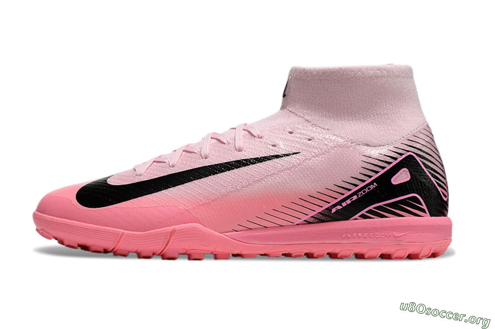 Nike Air Zoom Mercurial Superfly 10 Elite TF Football Shoes - Pink/Black 3