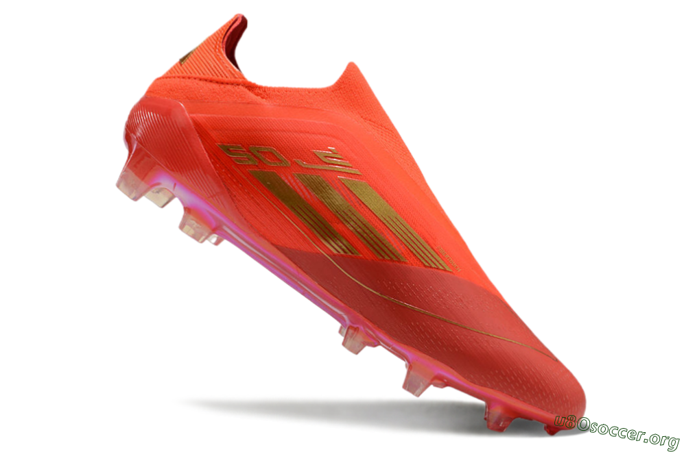 Adidas F50 Elite FG Football Boots - Red/Gold 4