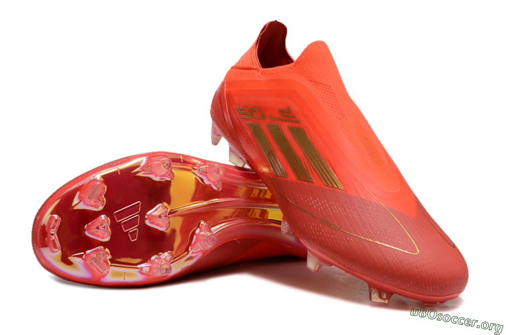 Adidas F50 Elite FG Football Boots - Red/Gold 0