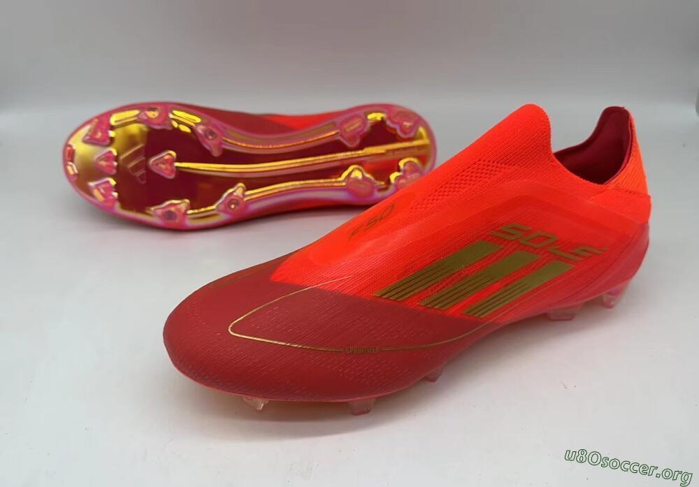 Adidas F50 Elite FG Football Boots - Red/Gold
