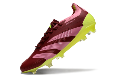 Adidas Predator 24 Elite FG Football Boots - Red/Pink/Yellow