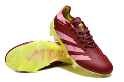Adidas Predator 24 Elite FG Football Boots - Red/Pink/Yellow