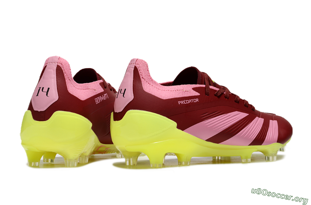 Adidas Predator 24 Elite FG Football Boots - Red/Pink/Yellow 6