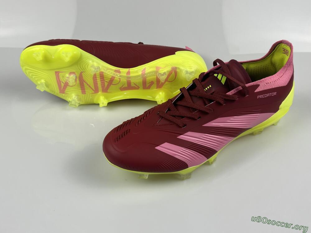 Adidas Predator 24 Elite FG Football Boots - Red/Pink/Yellow