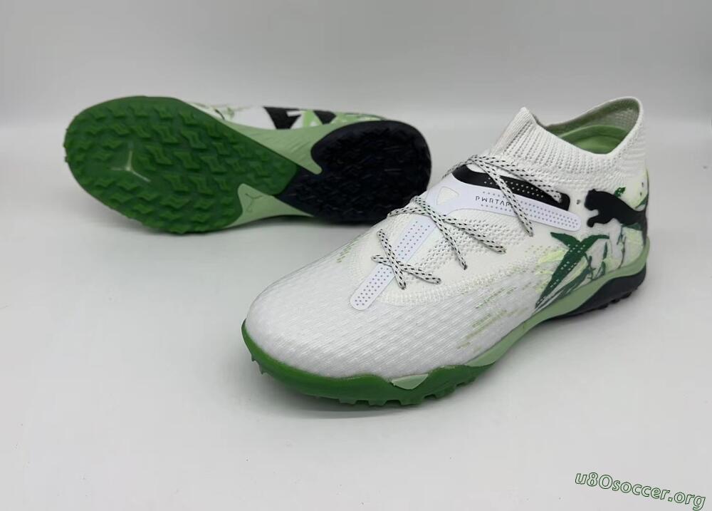 Puma Future 7 Ultimate TF Football Shoes - White/Green/Black