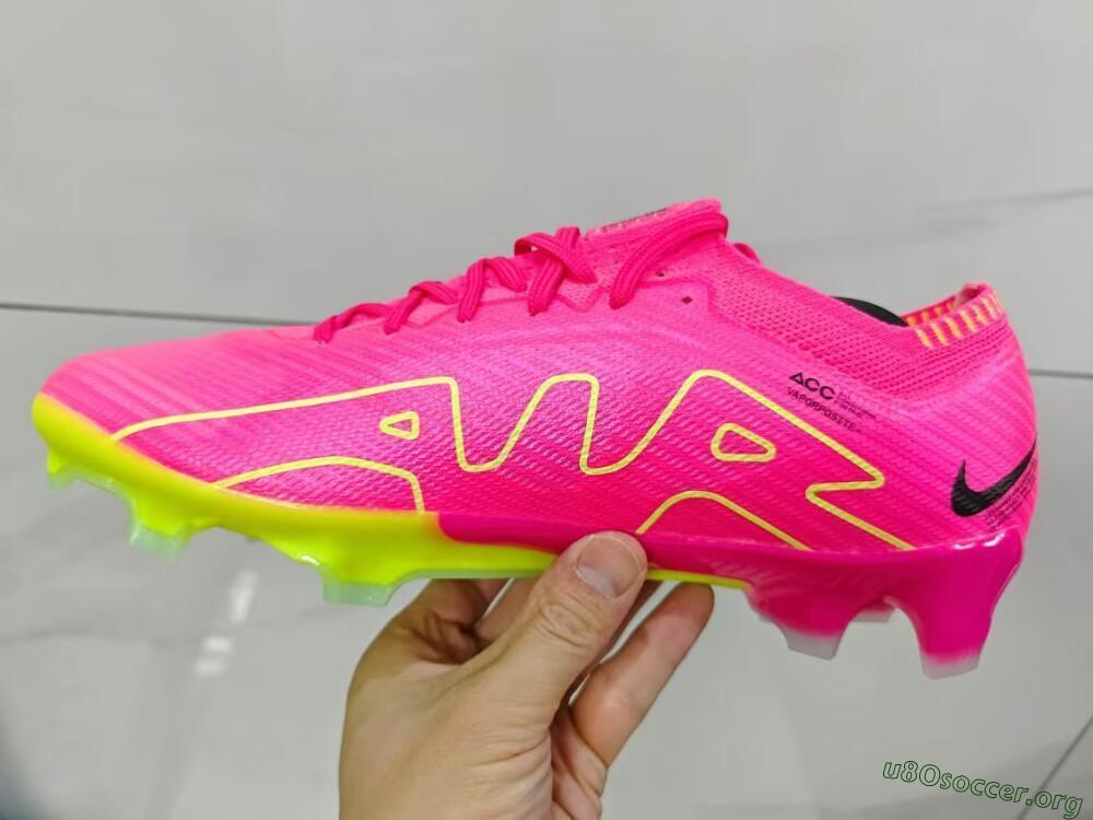 Nike Air Zoom Mercurial Vapor 15 Elite FG Football Boots - Pink/Green/Black
