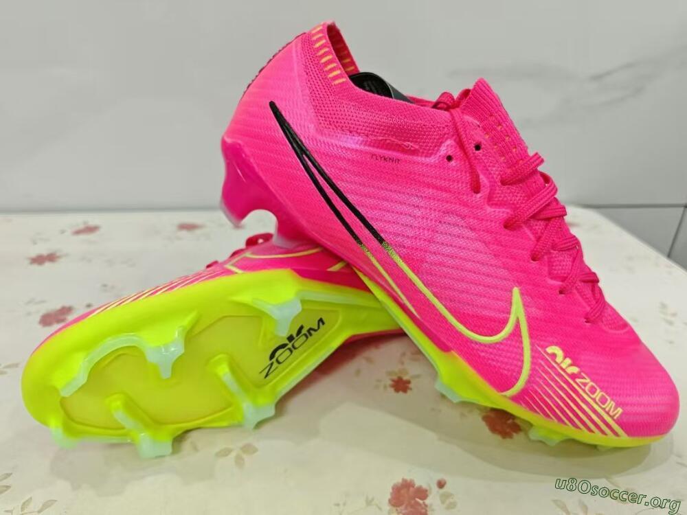 Nike Air Zoom Mercurial Vapor 15 Elite FG Football Boots - Pink/Green/Black
