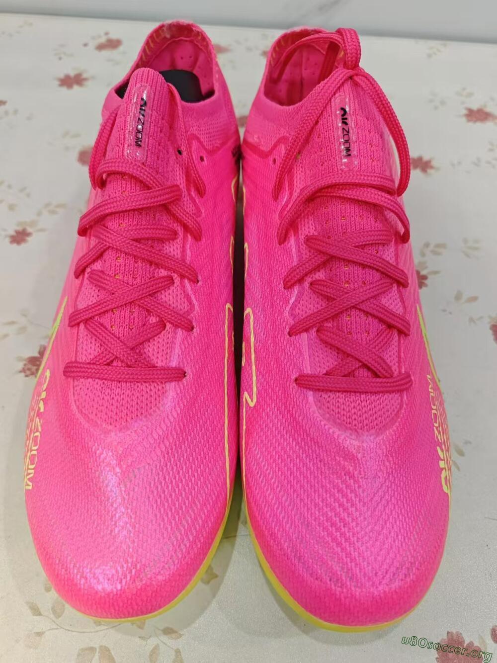 Nike Air Zoom Mercurial Vapor 15 Elite FG Football Boots - Pink/Green/Black