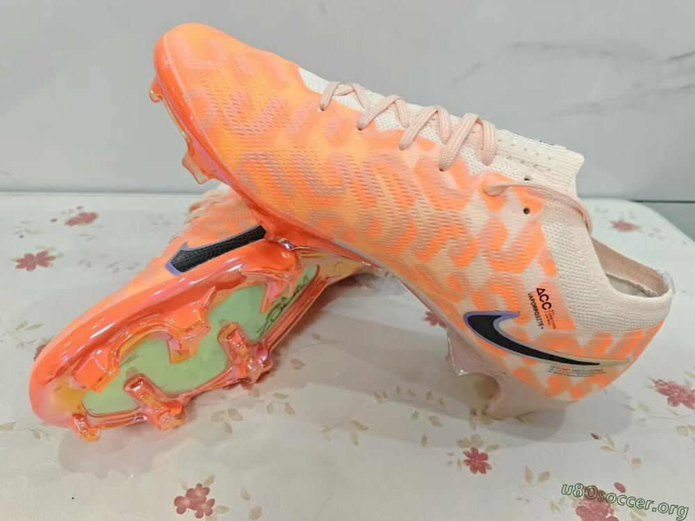 Nike Air Zoom Mercurial Vapor 15 Elite FG Football Boots - Orange/Black/Purple