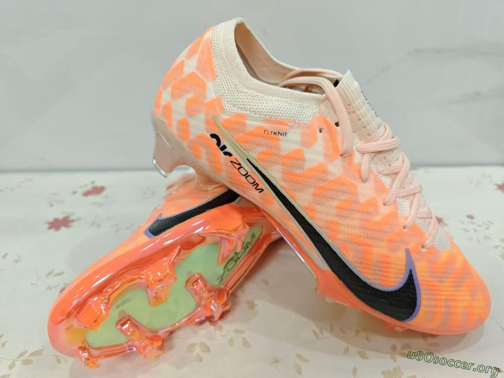 Nike Air Zoom Mercurial Vapor 15 Elite FG Football Boots - Orange/Black/Purple