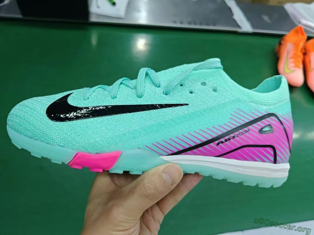 Nike Air Zoom Mercurial Vapor 16 Elite TF Football Shoes - Green/Pink/Black