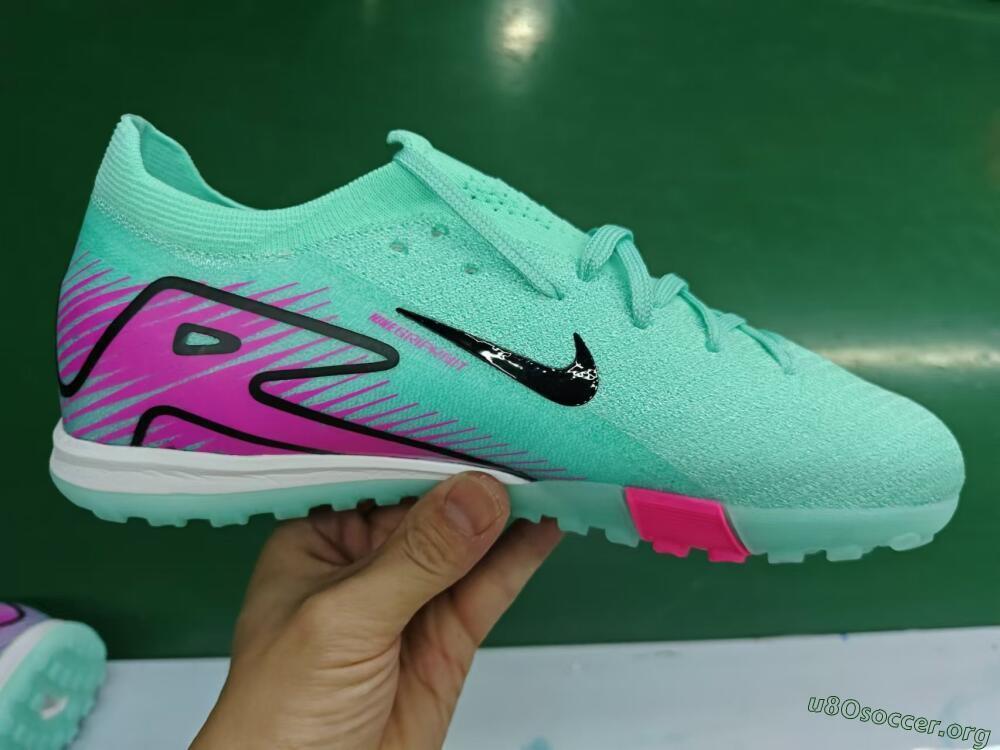 Nike Air Zoom Mercurial Vapor 16 Elite TF Football Shoes - Green/Pink/Black