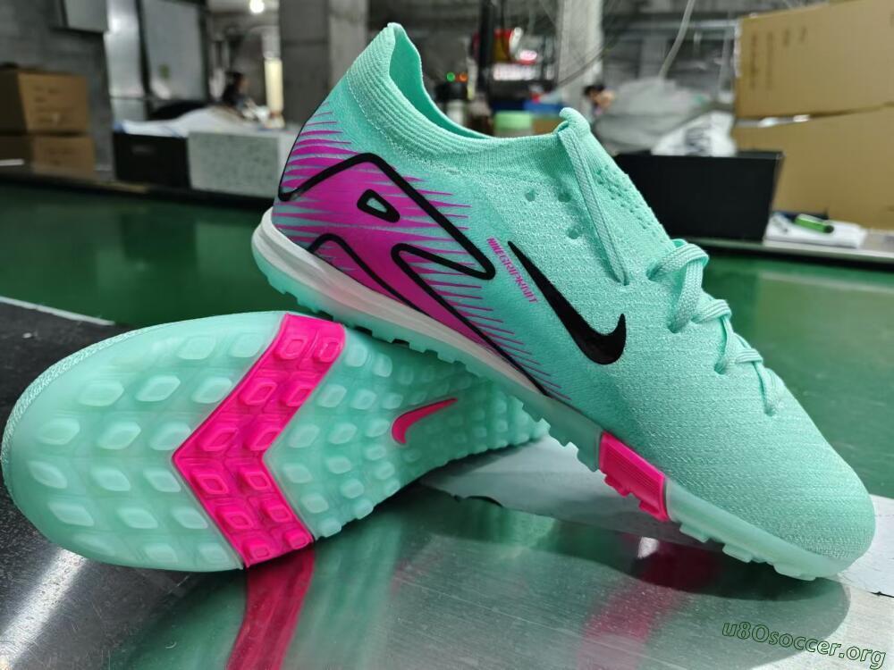 Nike Air Zoom Mercurial Vapor 16 Elite TF Football Shoes - Green/Pink/Black