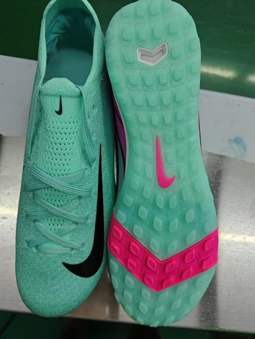 Nike Air Zoom Mercurial Vapor 16 Elite TF Football Shoes - Green/Pink/Black