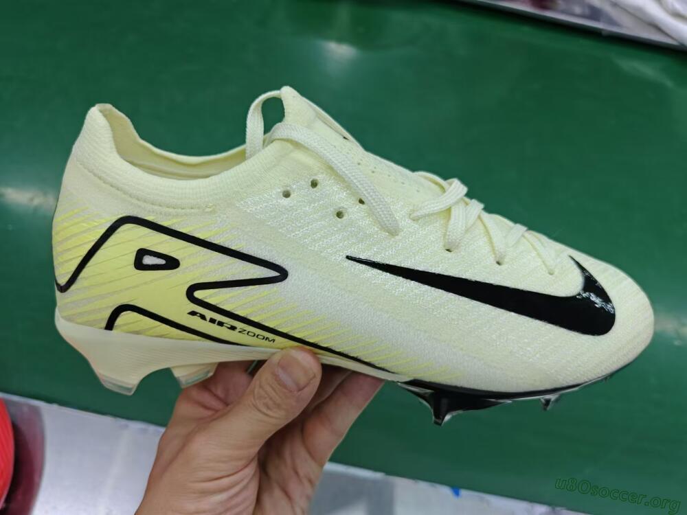 Nike Air Zoom Mercurial Vapor 16 Elite FG Football Boots - Beige/Black/Yellow
