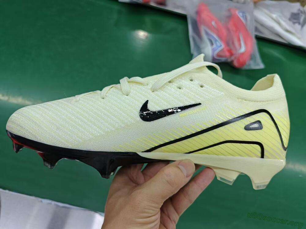 Nike Air Zoom Mercurial Vapor 16 Elite FG Football Boots - Beige/Black/Yellow