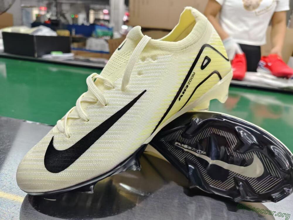 Nike Air Zoom Mercurial Vapor 16 Elite FG Football Boots - Beige/Black/Yellow