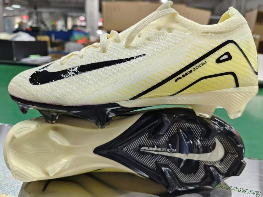 Nike Air Zoom Mercurial Vapor 16 Elite FG Football Boots - Beige/Black/Yellow