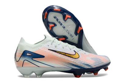 Nike Air Zoom Mercurial Vapor 16 Elite FG Football Boots - White/Pink/Blue