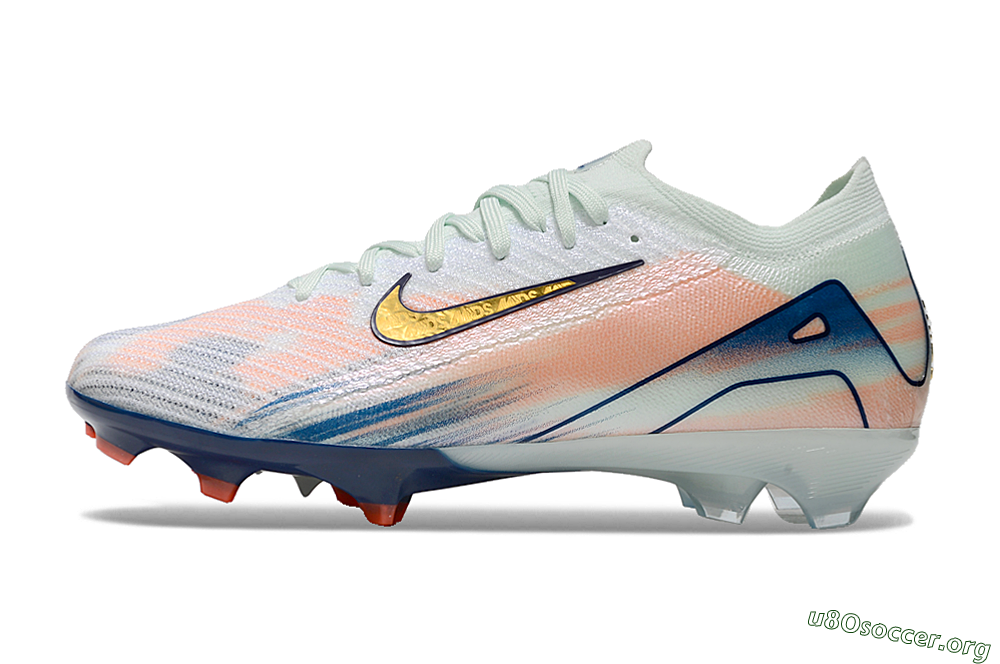 Nike Air Zoom Mercurial Vapor 16 Elite FG Football Boots - White/Pink/Blue 3