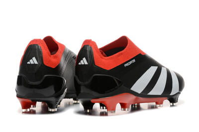 Adidas Predator Elite Laceless FG Football Boots - Black/White/Red
