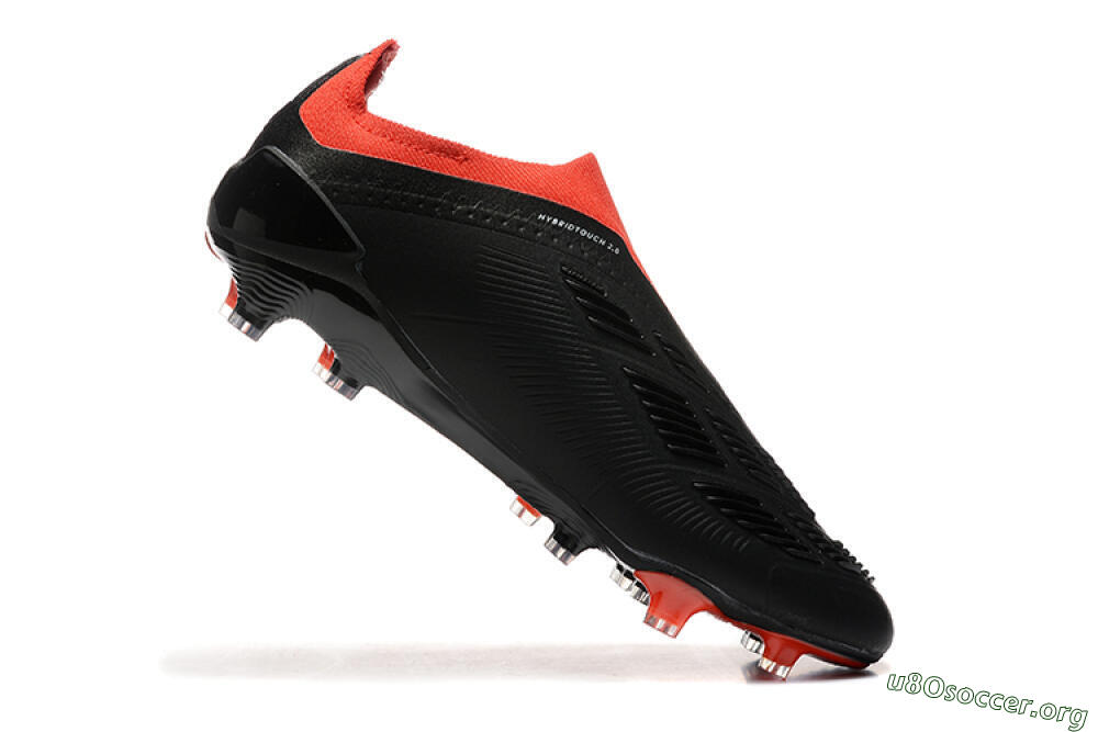 Adidas Predator Elite Laceless FG Football Boots - Black/White/Red 7