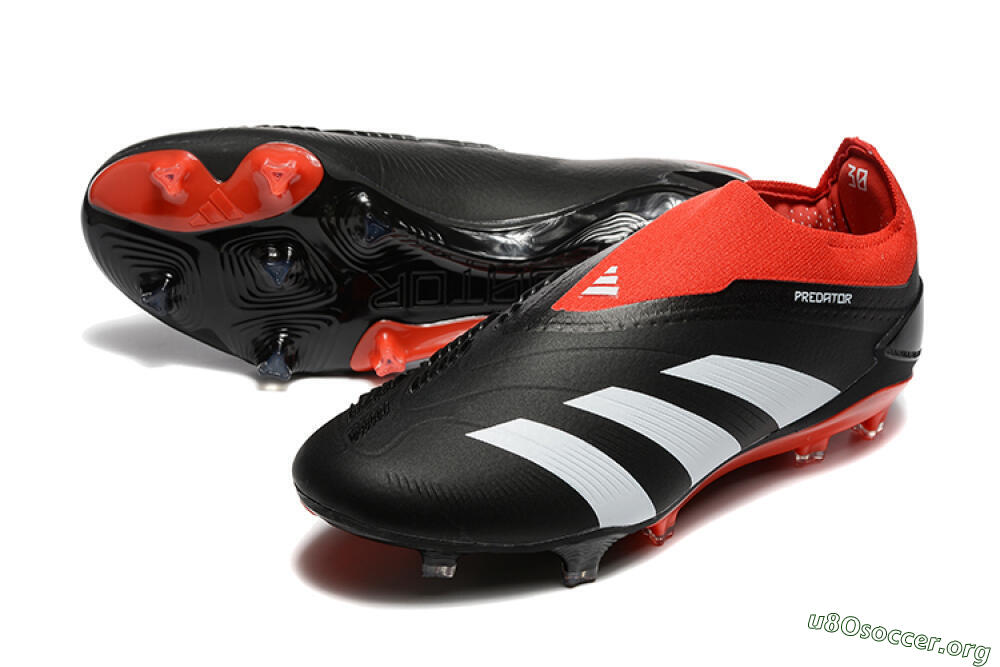 Adidas Predator Elite Laceless FG Football Boots - Black/White/Red 0