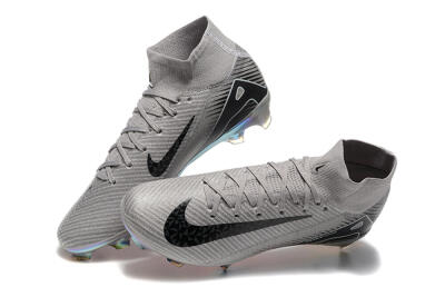 Nike Air Zoom Mercurial Superfly 10 Elite FG Football Boots - Grey/Black/White/Gold