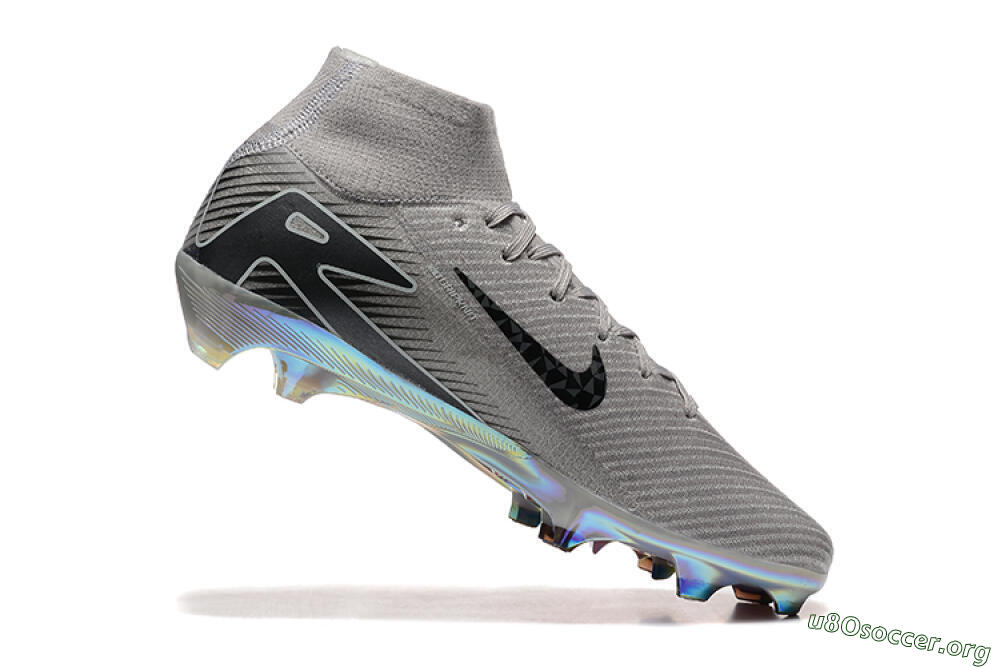 Nike Air Zoom Mercurial Superfly 10 Elite FG Football Boots - Grey/Black/White/Gold 7